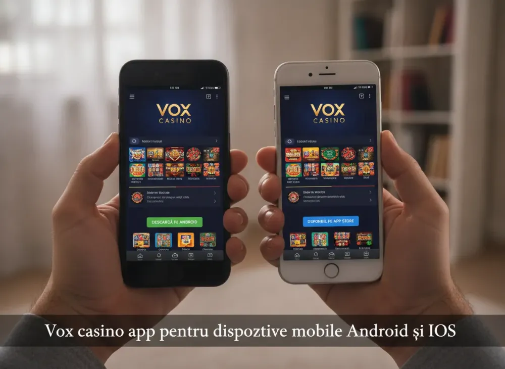 Vox casino app pentru dispozitive mobile Android și iOS
